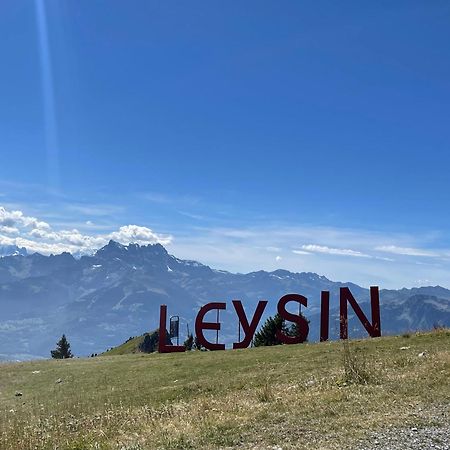 Charmant Appartement Au Vagabond Leysin Exterior foto