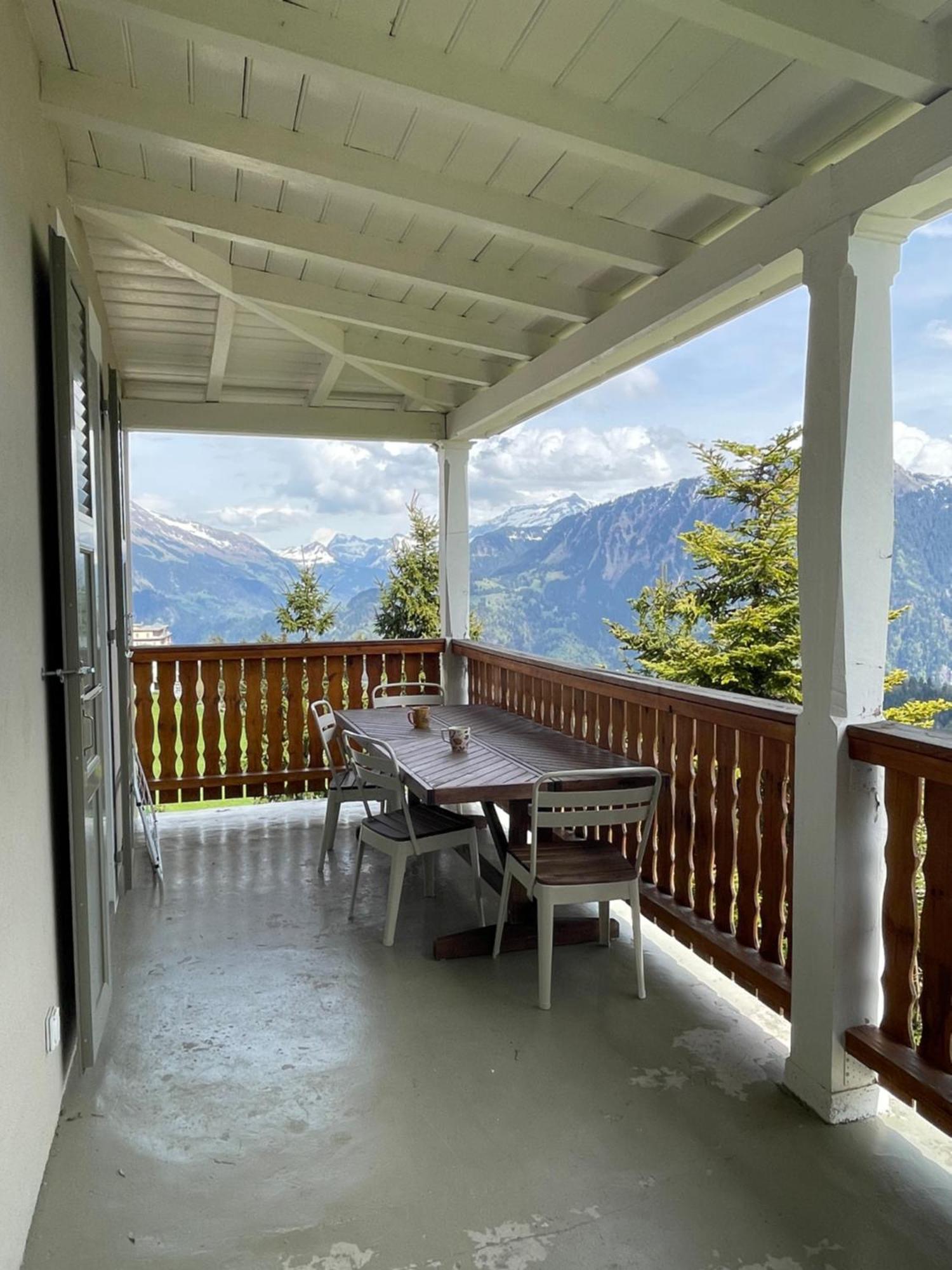 Charmant Appartement Au Vagabond Leysin Exterior foto